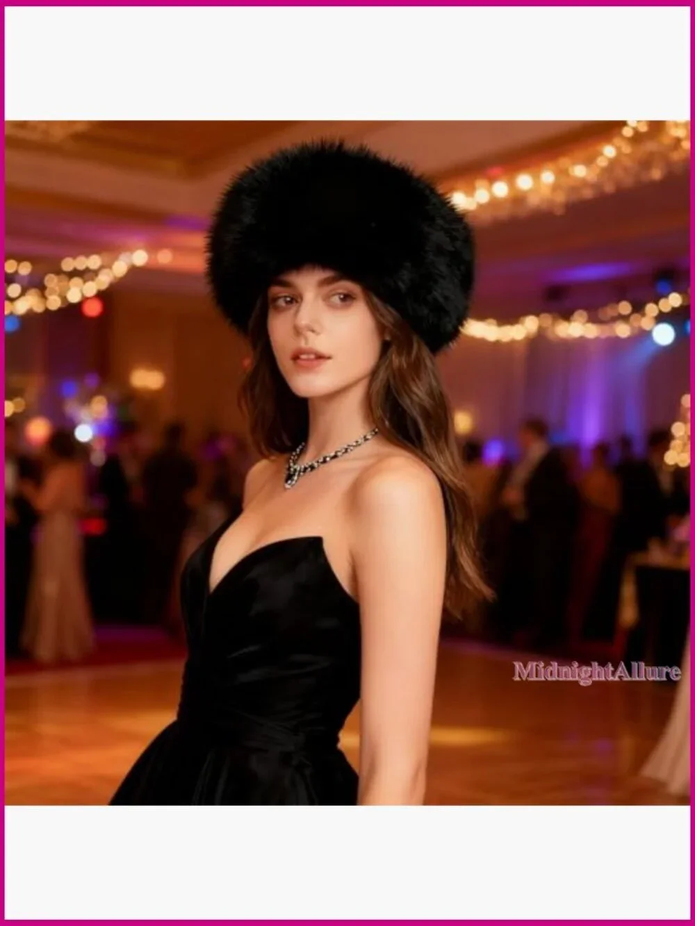 Faux Fur Headband Ear Warmer Elastic Winter Hat Fluffy Earmuff